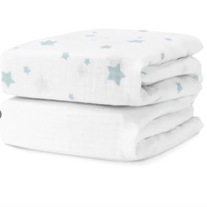 Standard Newton mattress crib sheets (set of 2)